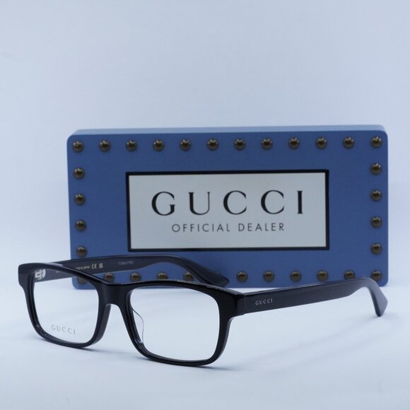 FINAL PRICE NEW GUCCI GG0006OAN 001 BLACK EYEGLASSES